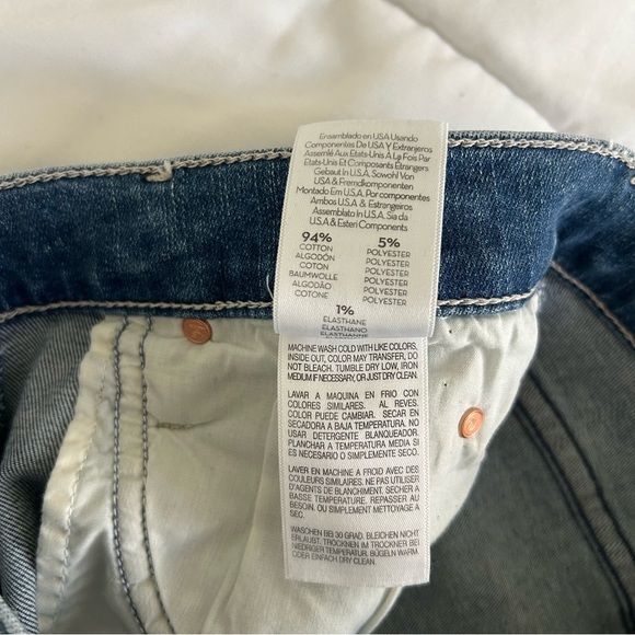 Mother Mid Rise Dazzler Ankle Fray jeans We The Animals 26 - Picture 14 of 15